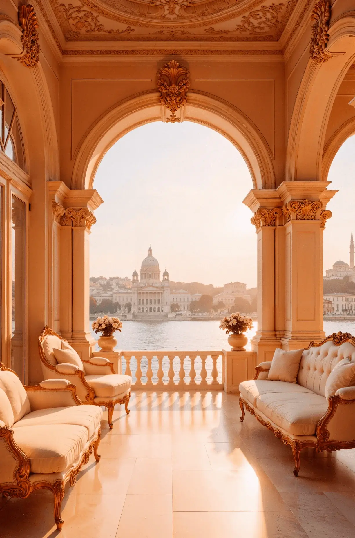 A sunlit corner of a Luxra suite
