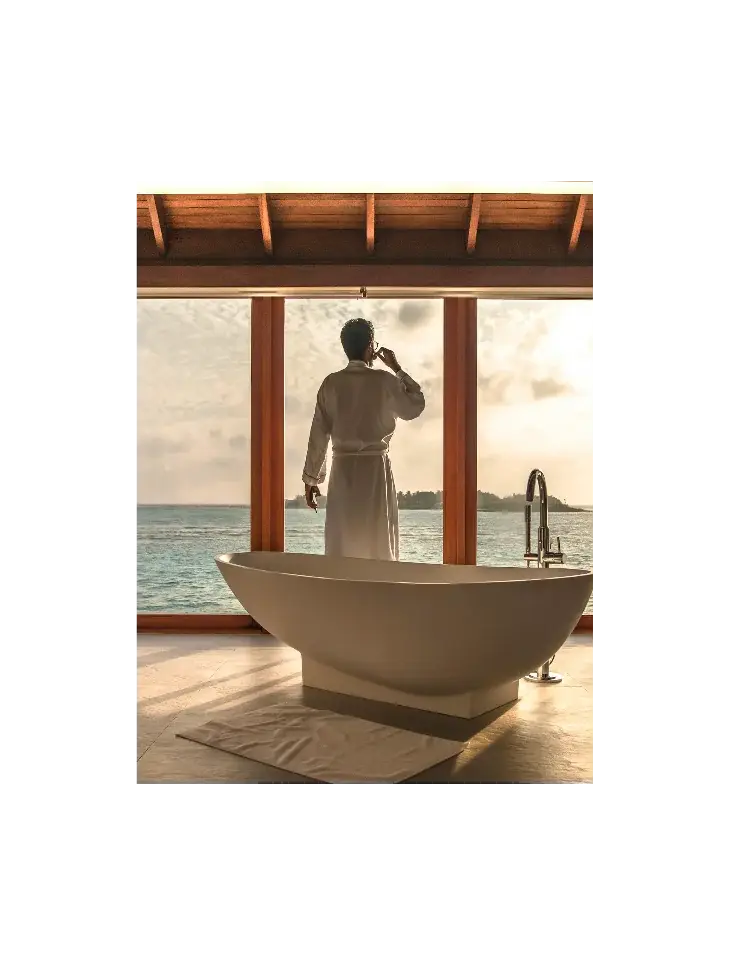 A suite bathed in daylight